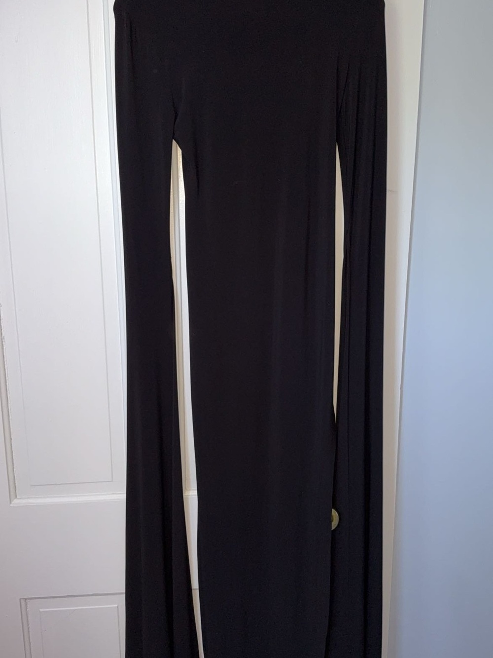 Black Maxi Dress with Long Sleeves
